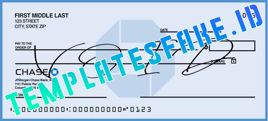 Chase Voided Check Templates Fake ID