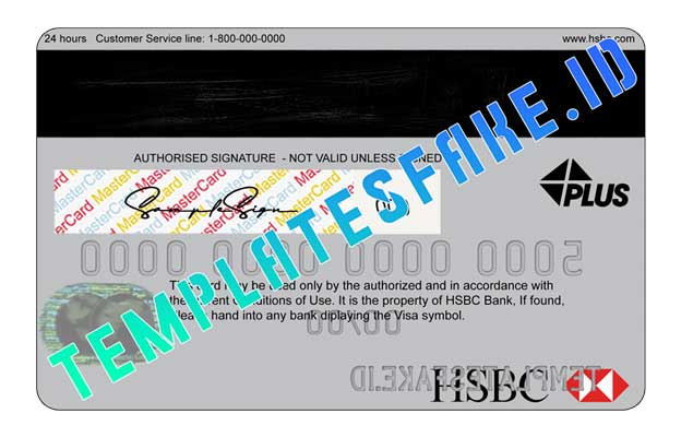 HSBC Bank Credit Card GBR PSD Template