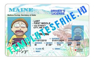 free maine drivers license template photoshop