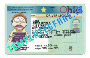 free ohio drivers license template